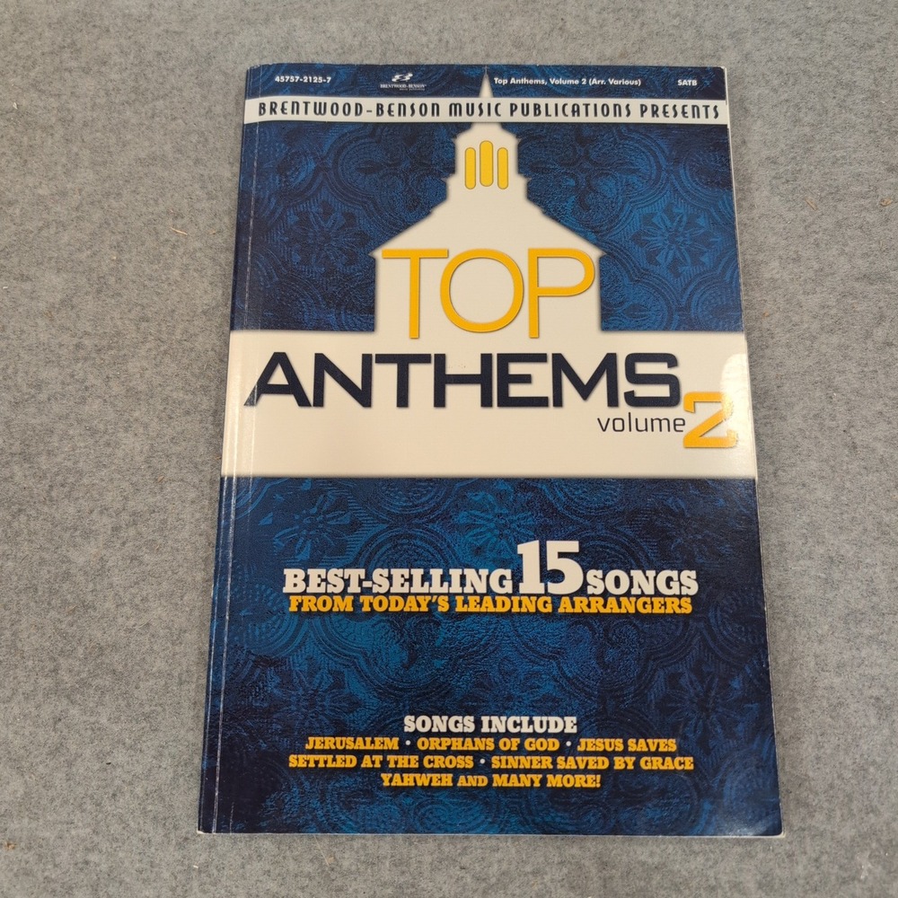 Brentwood-Benson Top Anthems Volume 2 SATB Choral Book 15 Songs 45757-2125-7 - Picture 1 of 3